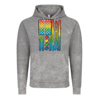 Autism American Flag Vintage Hoodie | Teevron