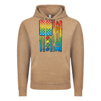 Vintage Coffee Autism American Flag Vintage Hoodie - CowGirlArtShop