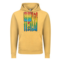 Vintage Mustard Autism American Flag Vintage Hoodie - CowGirlArtShop