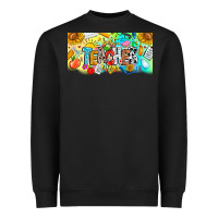 Black Best Teacher Ever Heavyweight Sweatshirt - CowhideDigitalArt