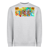 Heather Grey Best Teacher Ever Heavyweight Sweatshirt - CowhideDigitalArt