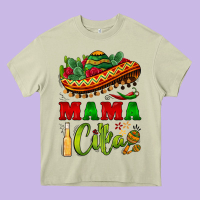 Mama Cita Sombrero Heavy Core Tee Designed By Barkaloodesign