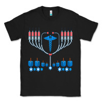 Black jewish hanukkah chanukah doctor medical menorah  gifts Classic Tee - trangStudio