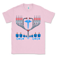 Jewish Hanukkah Chanukah Doctor Medical Menorah  Gifts Classic Tee | Teevron