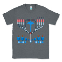 Charcoal Heather jewish hanukkah chanukah doctor medical menorah  gifts Classic Tee - trangStudio