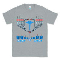 Heather Grey jewish hanukkah chanukah doctor medical menorah  gifts Classic Tee - trangStudio