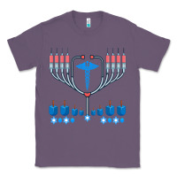 Lavender jewish hanukkah chanukah doctor medical menorah  gifts Classic Tee - trangStudio