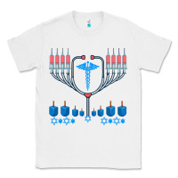 White jewish hanukkah chanukah doctor medical menorah  gifts Classic Tee - trangStudio