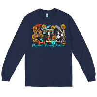 Navy physical therapy assistant olivia Long Sleeve Tee - OliviaCreatesArt
