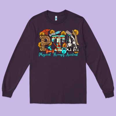 Physical Therapy Assistant Olivia Long Sleeve Tee Designed By Oliviacreatesart