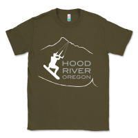 Army Green Kiteboarding Hood River Oregon, Kitesurfing Classic Tee - trangStudio