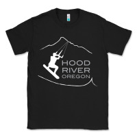 Black Kiteboarding Hood River Oregon, Kitesurfing Classic Tee - trangStudio