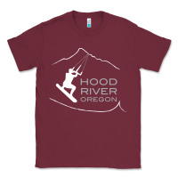 Burgundy Kiteboarding Hood River Oregon, Kitesurfing Classic Tee - trangStudio