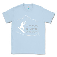 Dusty Blue Kiteboarding Hood River Oregon, Kitesurfing Classic Tee - trangStudio