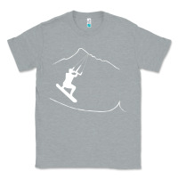 Heather Grey Kiteboarding Hood River Oregon, Kitesurfing Classic Tee - trangStudio