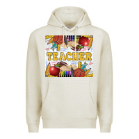 Oatmeal Heather Teacher Premium Hoodie - LillyAllenDesigns