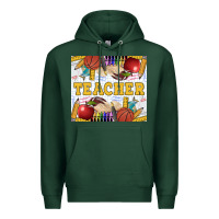 Sports Green Teacher Premium Hoodie - LillyAllenDesigns
