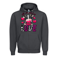 Smoke All We Need İs Moo Love Zipper Hoodie - SublimationCraftShop