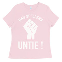 Bubblegum Pink Bad Spellers Ladies Tee - Bettercallsaul