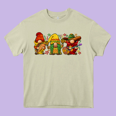 Cinco De Mayo Gnomies Heavy Core Tee Designed By Barkaloodesign