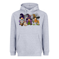 Heather Grey halloween gnomies Heavyweight Hoodie - BarkalooDesign
