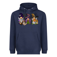 Navy halloween gnomies Heavyweight Hoodie - BarkalooDesign