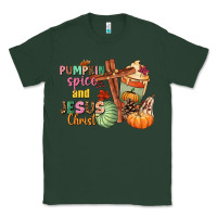 Sports Green Pumpkin spice and Jesus christ Classic Tee - NancyCooperArtShop
