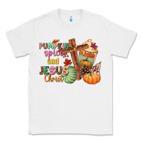 White Pumpkin spice and Jesus christ Classic Tee - NancyCooperArtShop
