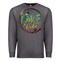 Charcoal Heather lake babe Premium Sweatshirt - BarkalooDesign