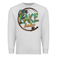 Dove Grey lake babe Premium Sweatshirt - BarkalooDesign