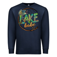 Navy lake babe Premium Sweatshirt - BarkalooDesign