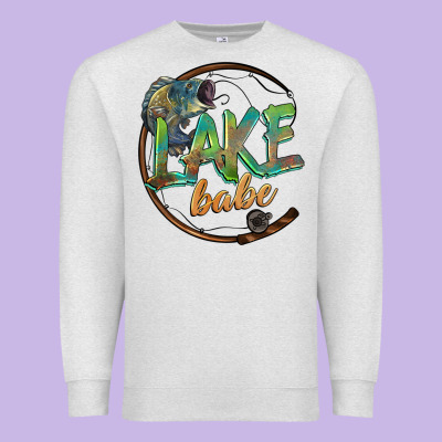 Lake Babe Premium Sweatshirt Designed By Barkaloodesign