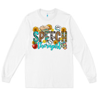 White speech therapist Long Sleeve Tee - OliviaCreatesArt
