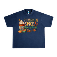 Navy pumpkin spice and everything nice Urban Heavy Tee - CowGirlArtShop