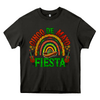 Asphalt cinco de mayo fiesta rainbow Heavy Core Tee - BarkalooDesign