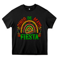Black cinco de mayo fiesta rainbow Heavy Core Tee - BarkalooDesign