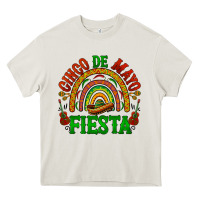 Cream cinco de mayo fiesta rainbow Heavy Core Tee - BarkalooDesign