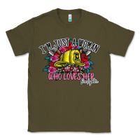 Army Green im just a woman who loves her firefighter Classic Tee - SublimationCraftShop