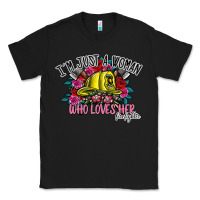 Black im just a woman who loves her firefighter Classic Tee - SublimationCraftShop