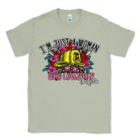 Matcha im just a woman who loves her firefighter Classic Tee - SublimationCraftShop
