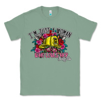 Sage im just a woman who loves her firefighter Classic Tee - SublimationCraftShop