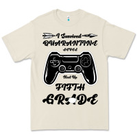 Bone I Survived Quarantine Level Next Fifth Grade Premium Tee - Bettercallsaul