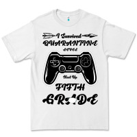 White I Survived Quarantine Level Next Fifth Grade Premium Tee - Bettercallsaul