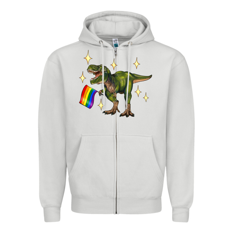 Lgbtq+  T Rex Zipper Hoodie by Artiststas | Teevron