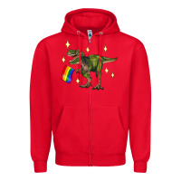 Red lgbtq+  t rex Zipper Hoodie - Artiststas