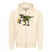 Sandshell lgbtq+  t rex Zipper Hoodie - Artiststas