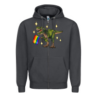Smoke lgbtq+  t rex Zipper Hoodie - Artiststas