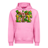 Fuchsia Pink st patricks lets get lit Urban Hoodie - AdoDesignShop