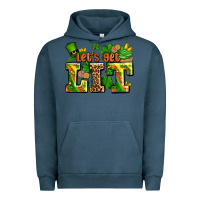 Pigment Midnight Navy st patricks lets get lit Urban Hoodie - AdoDesignShop