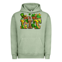 Pigment Oil Green st patricks lets get lit Urban Hoodie - AdoDesignShop